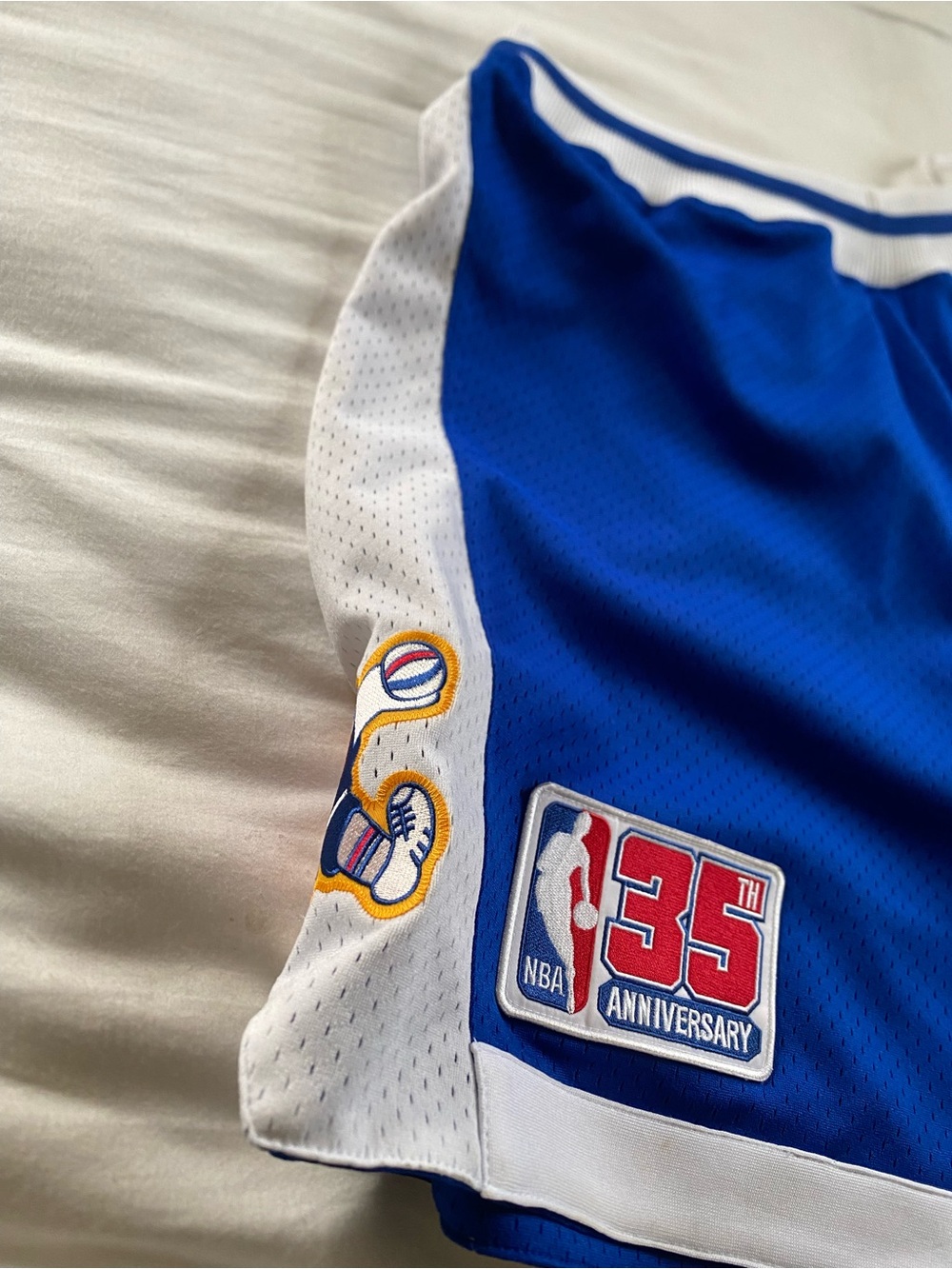 Blue NBA 35th Anniversary Denver nuggets Basketball Shorts